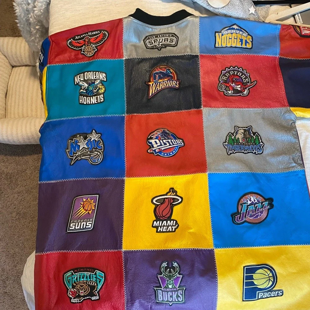 Colorful Patchwork NBA Top - Picture 2 of 7